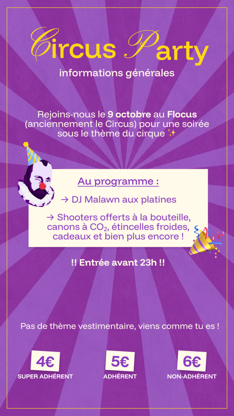 Story - Infos Circus Party