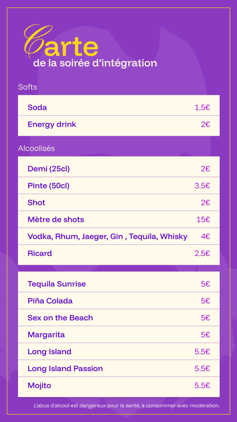 Story - soirée d'intégration v1